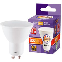 Лампа светодиодная PLED-DIM 8Вт PAR16 3000К тепл. бел. GU10 560лм 230В 50Гц JazzWay 5035898