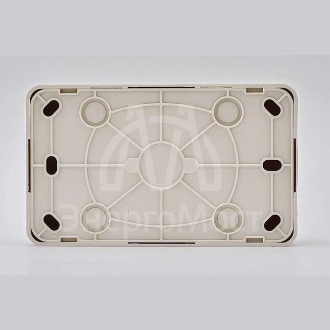 Розетка 2-м ОП VIOLA с заземл. крем. LEZARD 751-0300-127