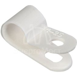 Скоба крепежная 6мм нейлон. бел. (уп.50шт) IEK USK11-06-050-K01