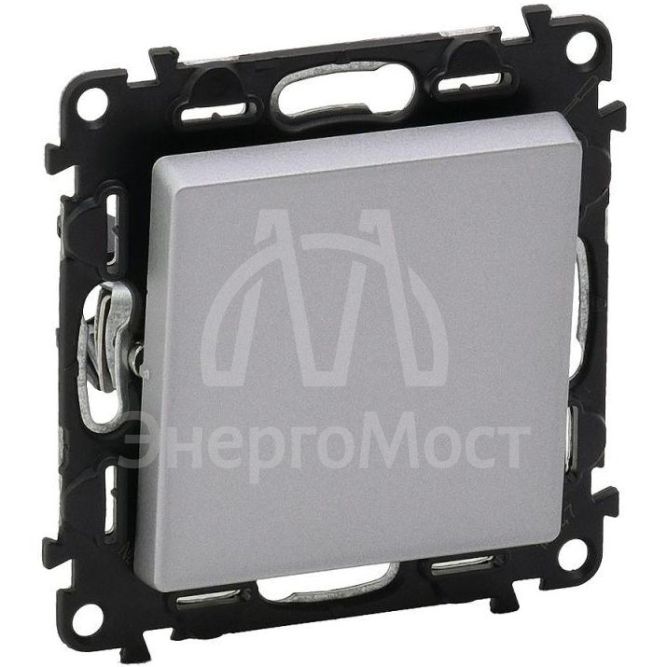 Механизм выключателя 1-кл. СП Valena Life 10А IP20 250В 10AX с лиц. панелью безвинт. зажимы алюм. Leg 752601