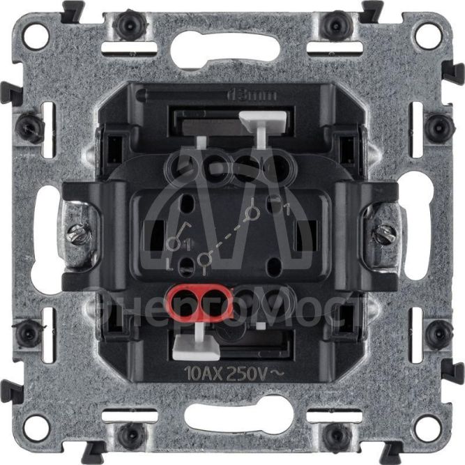 Механизм выключателя 1-кл. СП Valena Life 10А IP20 250В 10AX с лиц. панелью безвинт. зажимы алюм. Leg 752601