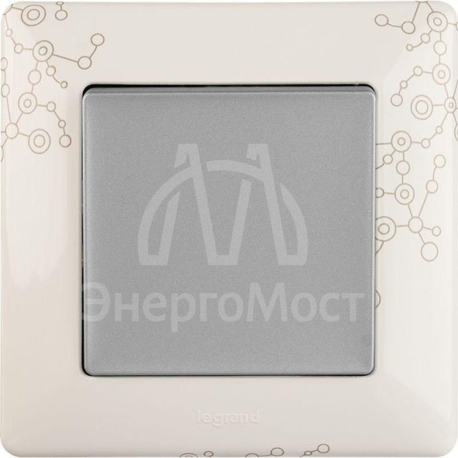 Механизм выключателя 1-кл. СП Valena Life 10А IP20 250В 10AX с лиц. панелью безвинт. зажимы алюм. Leg 752601