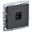 Розетка компьютерная СП RJ45 кат.5E BRITE РК10-БрГ графит IEK BR-K10-1-K53