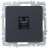 Розетка компьютерная СП RJ45 кат.5E BRITE РК10-БрГ графит IEK BR-K10-1-K53