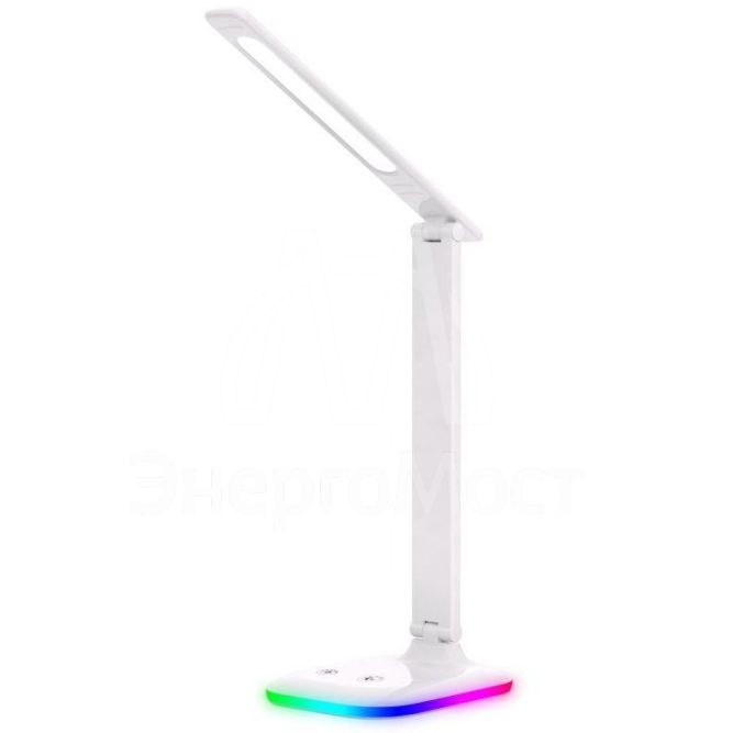 Светильник настольный UF-746 C01 LED 10Вт 3 уровня яркости ССТ RGB основание бел. Ultraflash 14476