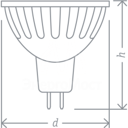 Лампа светодиодная 94 244 NLL-MR16-7-230-3K-GU5.3 7Вт 3000К тепл. бел. GU5.3 480лм 170-260В Navigator 94244