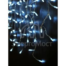 Гирлянда &amp;quot;Бахрома&amp;quot; OIC100LSE-W-T-I4 100 бел. светодиодов 2x0.56м 20нитей 24/56/32/48см соединяемая до 20шт уличная SHLights OIC100LSE-W-T-I4