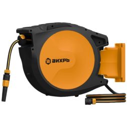 Катушка со шлангом 25 м настенная, автоматическая Вихрь