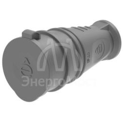 Розетка кабельная 2К+З MultiSet 16А/250В IP44 каучуковая черн. SE MST4002BK