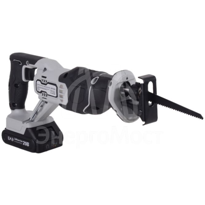 Сабельная пила аккумуляторная Ресанта АСП-20Li ЕА+ (в комплекте 1 АКБ и ЗУ)
