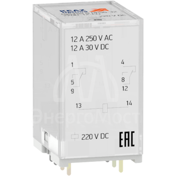 Реле промежуточное OptiRel G RP55-32-120-12-CO/TI КЭАЗ 281068