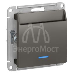 Выключатель карточный СП AtlasDesign 10А IP20 без задержки времени механизм сталь SE ATN000967