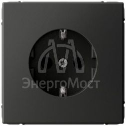 Розетка ArtGallery 16А с заземл. защ. шторки механизм базальт SE GAL001445