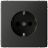 Розетка ArtGallery 16А с заземл. защ. шторки механизм базальт SE GAL001445