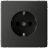 Розетка ArtGallery 16А с заземл. защ. шторки механизм базальт SE GAL001445