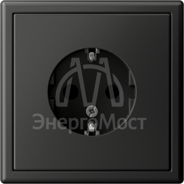 Розетка ArtGallery 16А с заземл. защ. шторки механизм базальт SE GAL001445