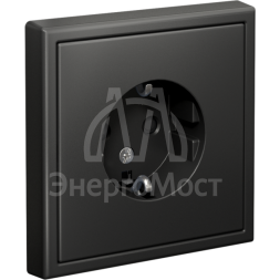 Розетка ArtGallery 16А с заземл. защ. шторки механизм базальт SE GAL001445