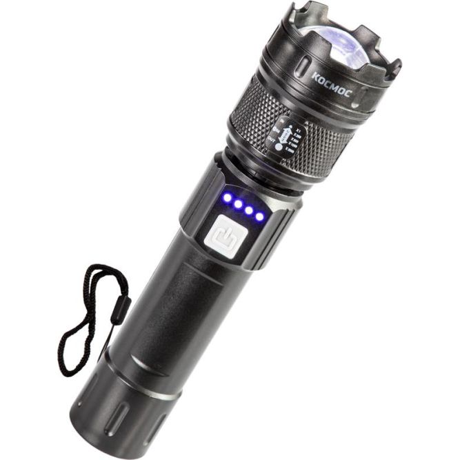 Фонарь ручной аккум. 5Вт P50 LED/ZOOM/Li-ion 1200мА.ч ABS КОСМОС (KOC122Lit)