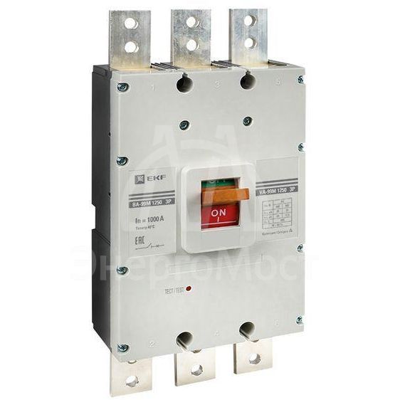 Выключатель автоматический 3п 1250/1000А 35кА ВА-99М PROxima EKF mccb99-1250-1000m