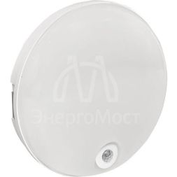 Светильник светодиодный ЖКХ круг ДПО-2100 12Вт 4000К IP65 с инфракрасным датчиком движения PROxima EKF BKL-2100DI-R-12-4000