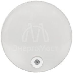 Светильник светодиодный ЖКХ круг ДПО-2100 12Вт 4000К IP65 с инфракрасным датчиком движения PROxima EKF BKL-2100DI-R-12-4000