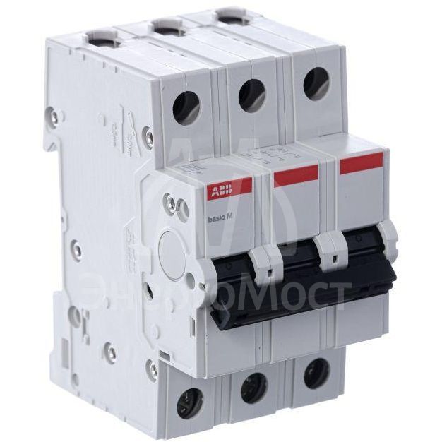 Выключатель автоматический модульный 3п C 20А 4.5кА Basic M BMS413C20 ABB 2CDS643041R0204