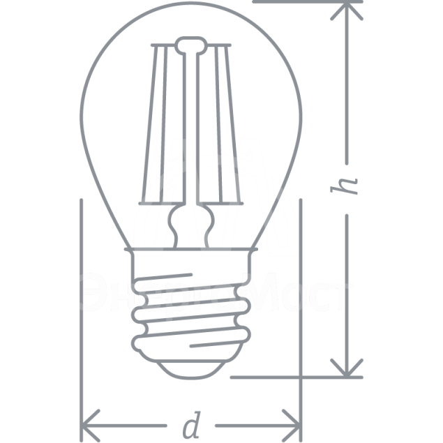 Лампа светодиодная 71 310 NLL-F-G45-4-230-2.7K-E27 4Вт шар 2700К тепл. бел. E27 350лм 220-240В Navigator 71310