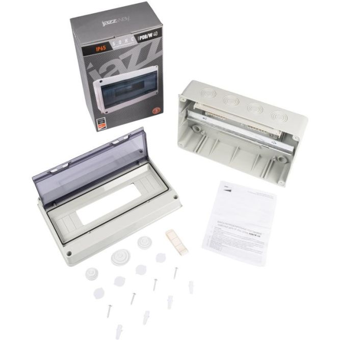 Бокс модульный накладной PDB/W 4015 GR (ЩРН-ПГ-15) IP65 пластик. Pro JazzWay 5072107