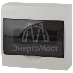 Бокс ЩРН-П-10 мод. навесной пластик IP41 SIMPLE NO-box_simple-plastic_10_surface ЭРА Б0041524