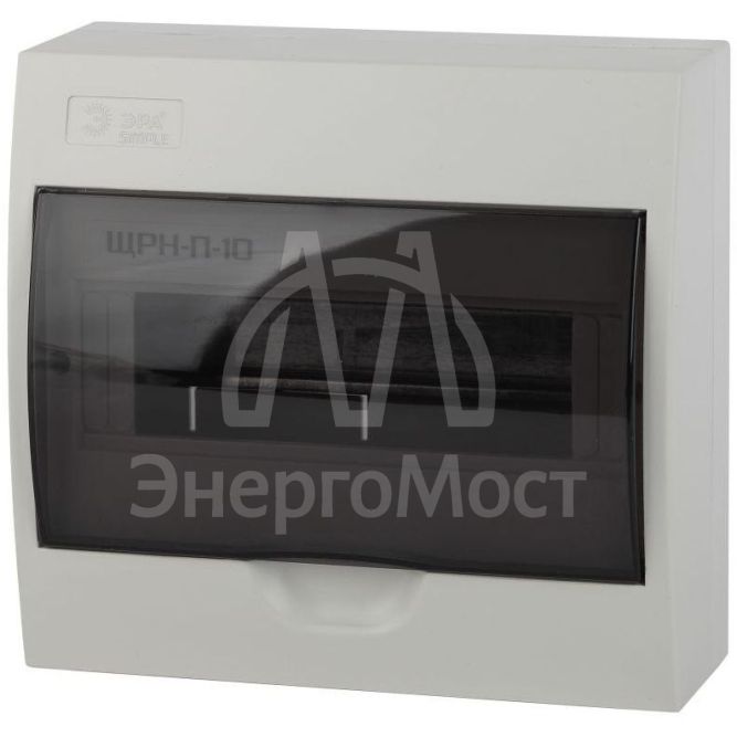 Бокс ЩРН-П-10 мод. навесной пластик IP41 SIMPLE NO-box_simple-plastic_10_surface ЭРА Б0041524