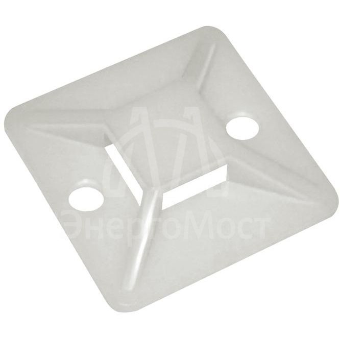 База монтажная самоклеящаяся 20х20 бел. (уп.100шт) TOKOV ELECTRIC TKE-SP-20-W