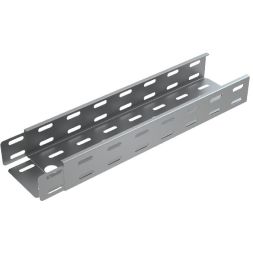 Лоток листовой перфорированный 200х50 L3000 сталь 0.55мм "БЫСТРЫЙ МОНТАЖ" LP50-200-0.55-3000 КМ LO0607