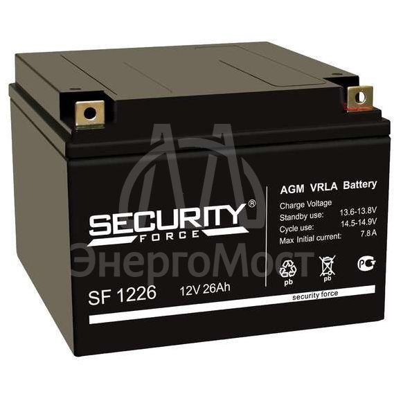 Аккумулятор 12В 26А.ч Security Force SF 1226