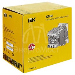Контактор КМИ-48012 80А 230В/AC3 1HО;1H3 IEK KKM41-080-230-11