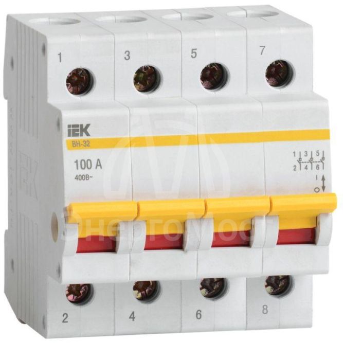 Выключатель нагрузки ВН-32 100А/4П IEK MNV10-4-100
