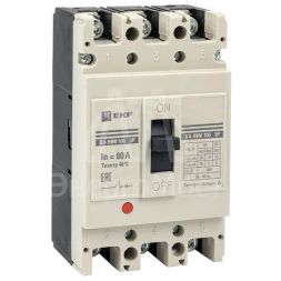 Выключатель автоматический 3п 100/80А 35кА ВА-99М PROxima EKF mccb99-100-80m