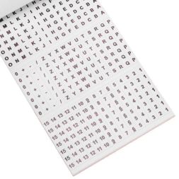 Маркеры самоклеящиеся МС-2 0-15 A-Z + - / Rexant 07-6202