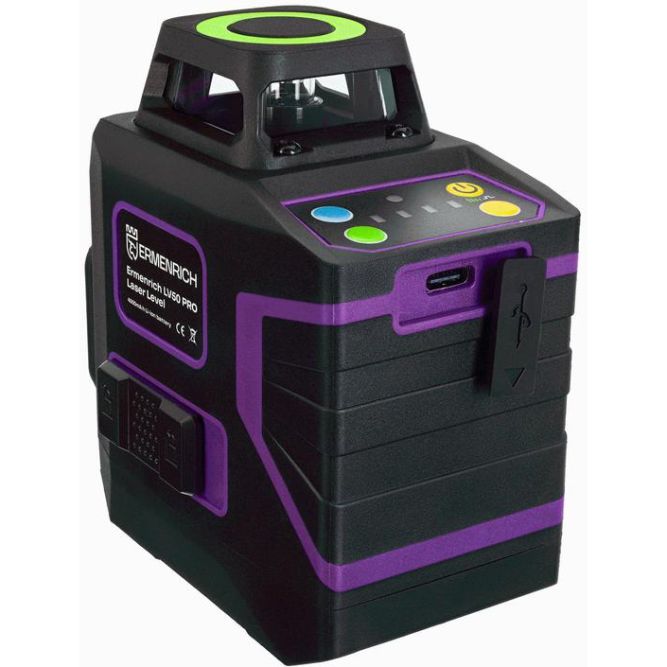 Уровень лазерный PRO LV50 фиолет. Ermenrich 84086