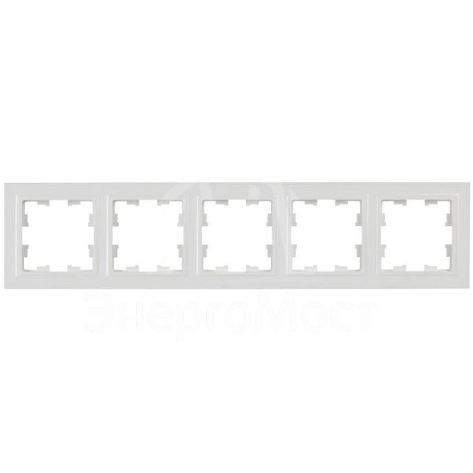 Рамка 5-м BRITE РУ-5-БрБ бел. IEK BR-M52-K01