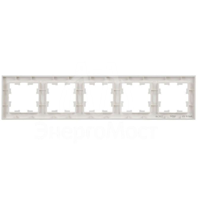 Рамка 5-м BRITE РУ-5-БрБ бел. IEK BR-M52-K01