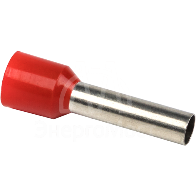 Наконечник штыревой втулочный изол. НШвИ 10.0-18 (уп.50шт) EKF nhvi-10.0-18