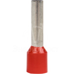 Наконечник штыревой втулочный изол. НШвИ 10.0-18 (уп.50шт) EKF nhvi-10.0-18