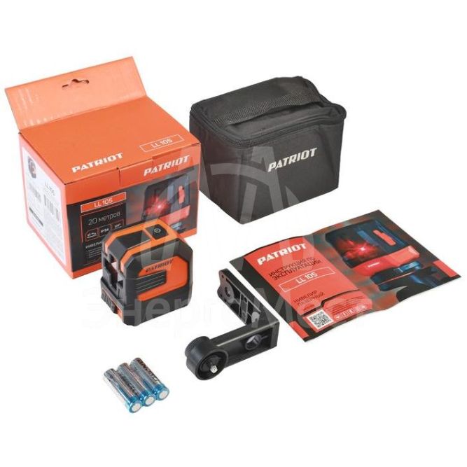 Нивелир лазерный LL 105 дальность без приемника 15м 1/4дюйм длина волный 650Нм красн. PATRIOT 120101102