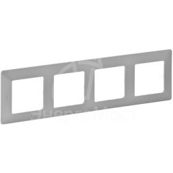 Рамка 4-м Valena Life универсальная алюм. Leg 754134