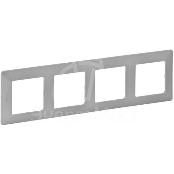 Рамка 4-м Valena Life универсальная алюм. Leg 754134