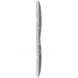 Рамка 2-м Valena горизонт. алюм. Leg 770152