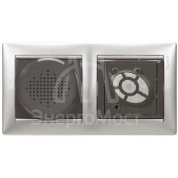 Рамка 2-м Valena горизонт. алюм. Leg 770152