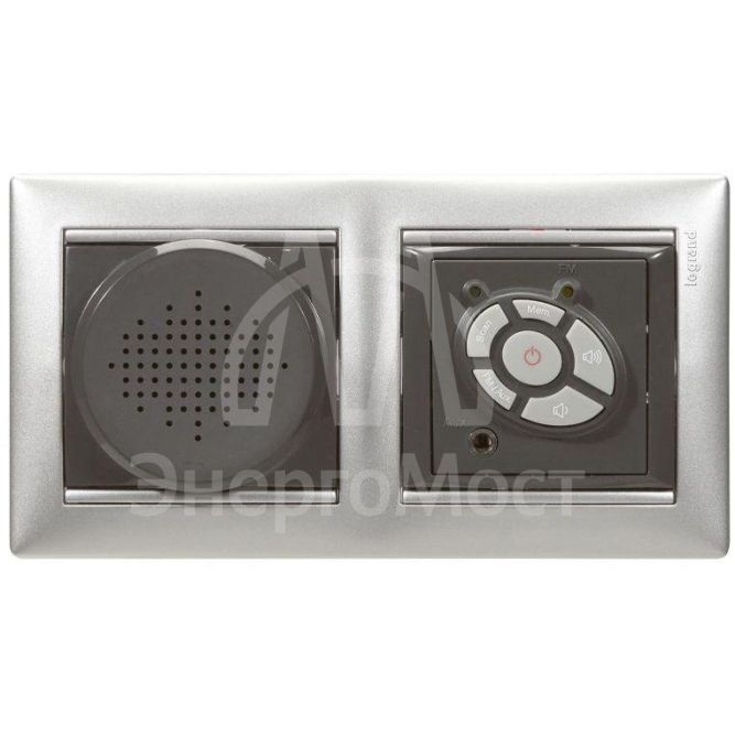 Рамка 2-м Valena горизонт. алюм. Leg 770152