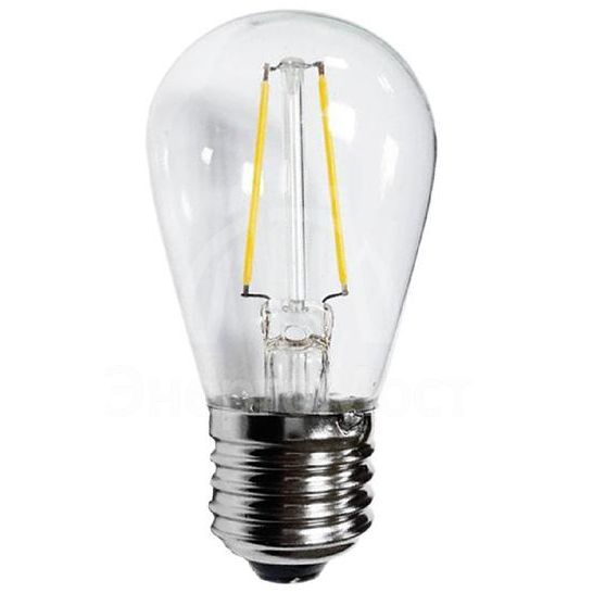 Лампа светодиодная ST45 Ретро Filament 2Вт 230В 3000К E27 тепл. бел. Neon-Night 601-801