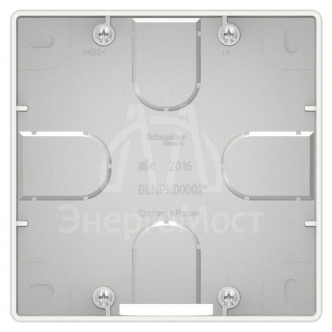Коробка подъемная СП BLANCA для силовых розеток бел. SchE BLNPK000021